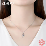 925 Silver Zircon Necklace Chain Wedding Jewelry