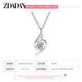 925 Silver Zircon Necklace Chain Wedding Jewelry