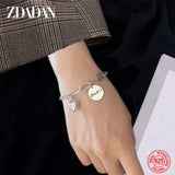 925 Sterling Silver Heart Bracelet for Women Party Jewelry Gift