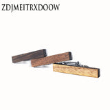 Vintage Wood Copper Necktie Bar Groom Wedding Tie Clip