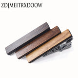 Vintage Wood Copper Necktie Bar Groom Wedding Tie Clip
