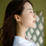 Sweet Butterfly Snowflake Ear Cuff for Women Bijoux Jewelry