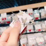 Sweet Butterfly Snowflake Ear Cuff for Women Bijoux Jewelry