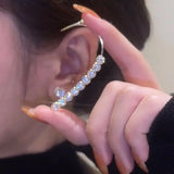 Zircon Ear Stud Ear Cuff Women Earrings High-grade Twinkling Ear Bones Clip