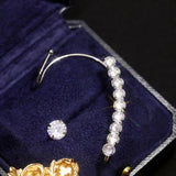 Zircon Ear Stud Ear Cuff Women Earrings High-grade Twinkling Ear Bones Clip
