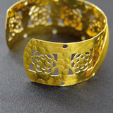 Romantic Flower Bangle for Women Dubai Round Bracelet