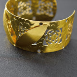Romantic Flower Bangle for Women Dubai Round Bracelet