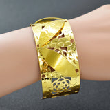 Romantic Flower Bangle for Women Dubai Round Bracelet