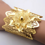 Flower Women's Bangle Ring Set - Charming Party Jewelry