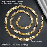 Hip Hop Chain Necklace for Men Women Basic Punk Copper Long Lock Choker Chain