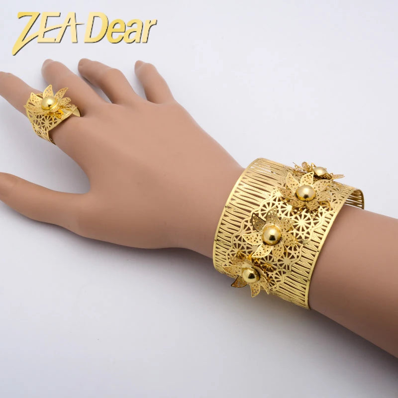Dubai Women Bridal Wedding Charm Jewelry Set