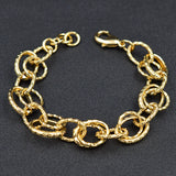 Vintage Charm Bracelets for Women Oval Chains Wedding Jewelry