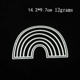 Rainbow Steel Metal Cutting Die Stencils for DIY Paper Card Making