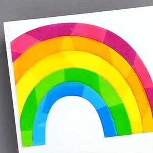 Rainbow Steel Metal Cutting Die Stencils for DIY Paper Card Making