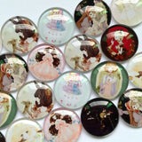 12mm 20mm Glass Cabochons Mixed Pattern for Jewelry TP-394