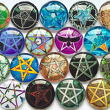 12mm 20mm Glass Cabochons Mixed Pattern Domed Round Jewelry BCH184