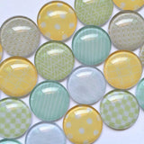 Mixed Pattern Glass Cabochons 12mm 20mm Round Jewelry Supplies BCH050