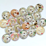 12mm 20mm Glass Cabochons Mixed Pattern Jewelry Supplies BCH063