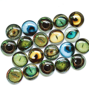 12mm 20mm Glass Cabochons Mixed Pattern Domed Jewelry Supplies BCH101