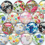 Mixed Pattern Glass Cabochons 12mm 20mm Round Jewelry Supplies BCH055