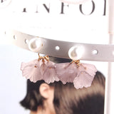 Resin Plastic Trumpet Flower Eardrop Pendant Necklace Diy Material