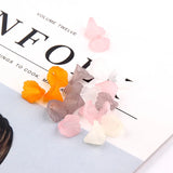 Resin Plastic Trumpet Flower Eardrop Pendant Necklace Diy Material