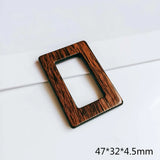 Wooden Round Beads Bronze Pendant Earrings Diy Material