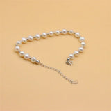 ZFSILVER 925 Sterling Silver Pearl Bracelet Party Jewelry Gift