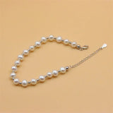 ZFSILVER 925 Sterling Silver Pearl Bracelet Party Jewelry Gift