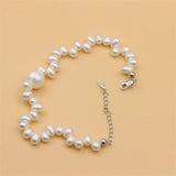 925 Sterling Silver Charm Freshwater Pearl Bracelet for Women