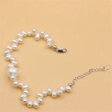 925 Sterling Silver Charm Freshwater Pearl Bracelet for Women