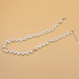 ZFSILVER 925 Silver Freshwater Pearl Round Necklace Wedding Gift