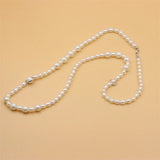 ZFSILVER 925 Silver Freshwater Heart Ball Necklace for Women