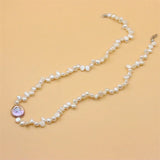 ZFSILVER 925 Silver Pearl Choker Necklace Baroque Charm Jewelry
