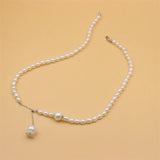 925 Silver Pearl Necklace for Women Wedding