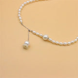 925 Silver Pearl Necklace for Women Wedding