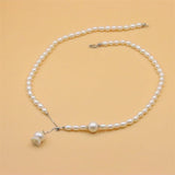 925 Silver Pearl Necklace for Women Wedding