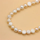 ZFSILVER 925 Silver Pink Baroque Pearl Necklace