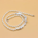 ZFSILVER Freshwater Baroque Moon Pearl Necklace Women Gift Party