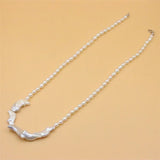 ZFSILVER Freshwater Baroque Moon Pearl Necklace Women Gift Party