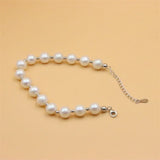 ZFSILVER 925 Sterling Silver Freshwater Pearl Bracelet Gift Jewelry For Women