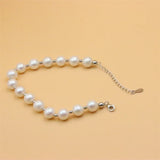 ZFSILVER 925 Sterling Silver Freshwater Pearl Bracelet Gift Jewelry For Women