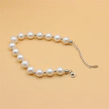 ZFSILVER 925 Sterling Silver Freshwater Pearl Bracelet Gift Jewelry For Women