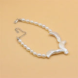 925 Sterling Silver Moon Pearl Bracelet Gift