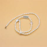 ZFSILVER 925 Silver Freshwater Baroque Pearl Necklace
