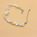 ZFSILVER 925 Silver Freshwater Pearl Bracelet for Women