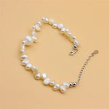 ZFSILVER 925 Silver Freshwater Pearl Bracelet for Women