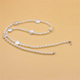 925 Silver Pearl Necklace DIY Jewelry Women Wedding
