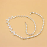 ZFSILVER 925 Silver Pearl Necklace for Women Wedding