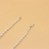 ZFSILVER 925 Silver Pearl Necklace for Women Wedding